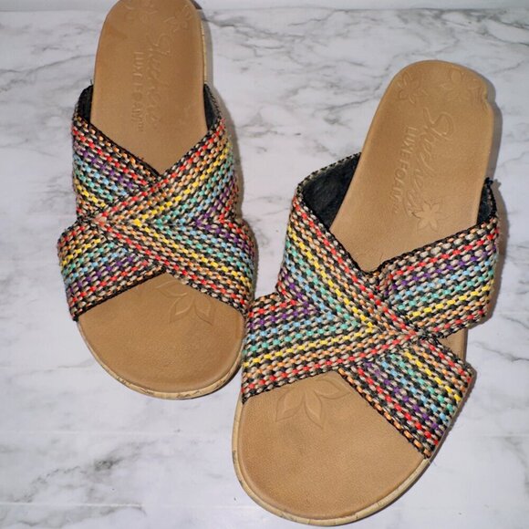 Skechers Women's Cali Beverlee Delighted Wedge Sandals size US 6 - Picture 3 of 9